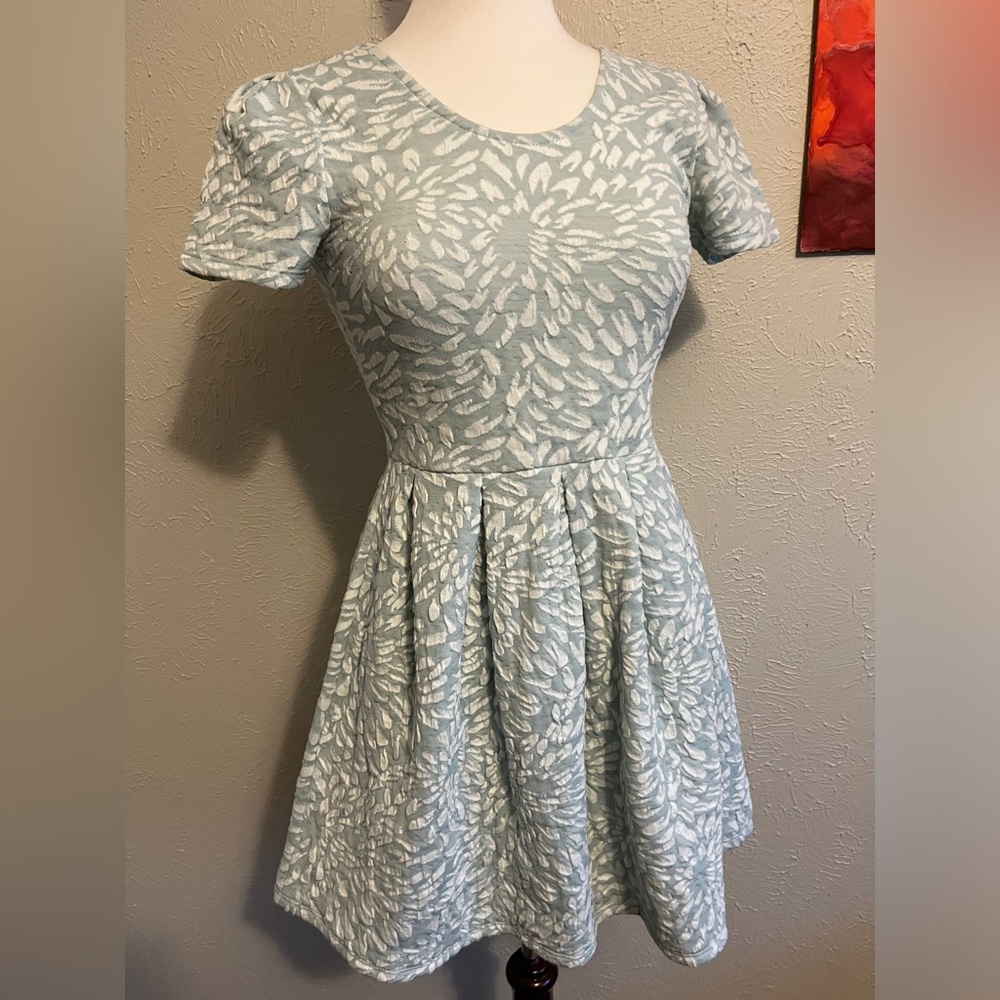 White Petal Light Sage Dress